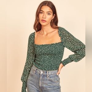 Reformation Pinto Top in Parsley